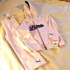 Pink Puma Tracksuit Kids